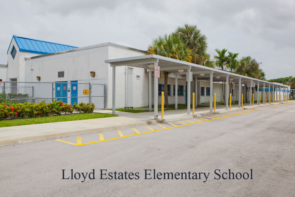 Front view of Lloyd Estates Elementary School